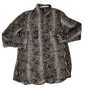 Phippa Lynn Snakeskin Blouse Medium